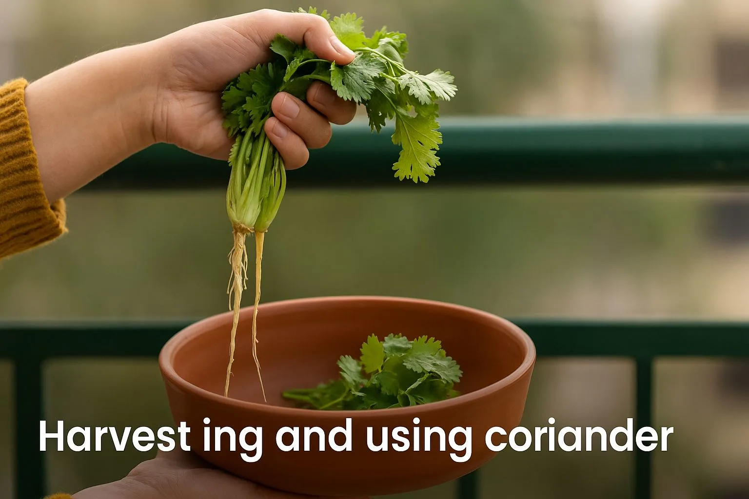 Harvesting and using coriander to grow coriander seed plants at home - Urban Plant